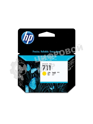 Картридж струйный HP №711 CZ132A желтый для HP DJ T120/T520 (29мл)