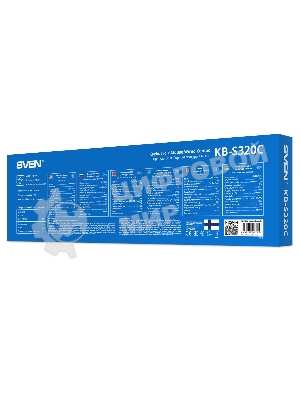 Комплект клавиатура + мышь SVEN KB-S320C клавиатура и мышь черные (USB, 105 кл, 4 кнопки, 1000 dpi)