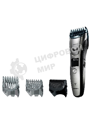 Машинка для стрижки Panasonic ER-GB80-S520 серебристый (насадок в компл:3шт)