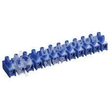 Зажим винтовой ЗВИ-3 н/г 1.0-2.5 кв.мм 12 пар син. IEK UZV6-003-04