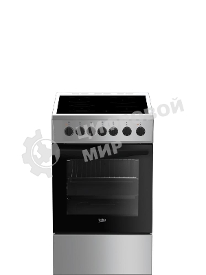 Плита электрическая Beko FFSE57114GS серебристый, конфорок 4 шт, духовка 55 л, 50 см x 85 см x 60 см