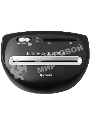 Шредер ГЕЛЕОС Уничтожитель документов УП23-4 DIN P-4 (4 ур-нь секр.), фрагмент 3,9х35мм, 14-16 лист (70г/м2), CD/пл.карты/скрепки/скобы, 23 л.