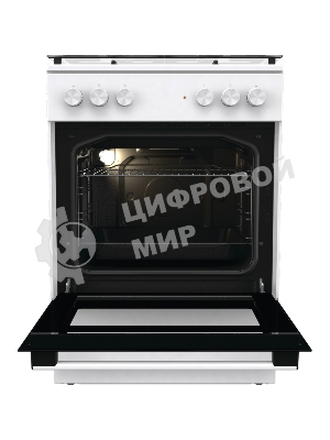 Плита комбинированная Gorenje GK6A20WF белый, конфорок 4 газовых, духовка 65 л, 60 см x 85 см x 60 см