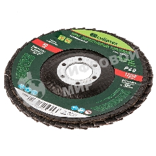 Круг лепестковый Сибртех торцевой, конический, Р 60, 125 х 22,2 мм