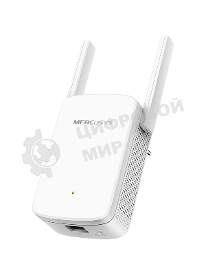 Усилитель сигнала Mercusys ME30 AC1200 Wi-Fi Range Extender, 300 Mbps at 2.4 GHz + 867 Mbps at 5 GHz, 1 x 10/100 LAN, 2× Fixed External Antennas, Wall Plugged, WPS/Reset Button, Signal Indicator, Range Extender/Access Point mode, Adaptive Path Selection