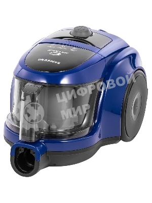 Пылесос Samsung VCC4520S36 синий/черный, 350/1600 Вт, уборка сухая, пылесборник контейнер 1.3 л