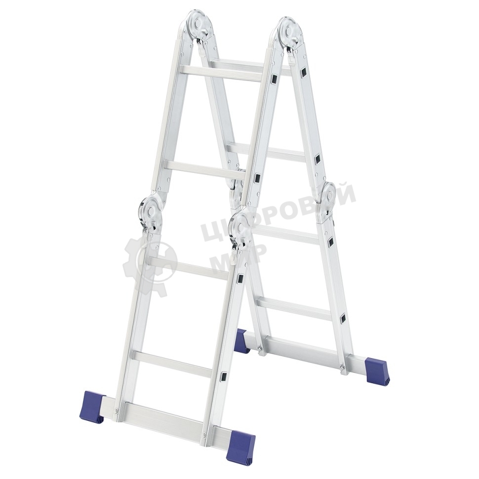 Лестница шарнирная алюминиевая Сибртех, 4х2