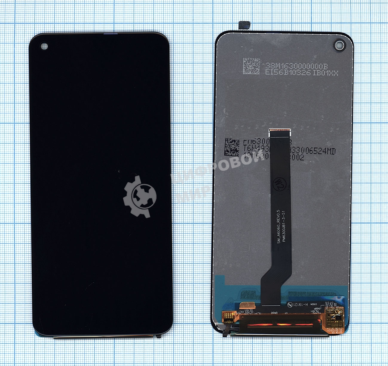 Дисплей для Samsung Galaxy A60 SM-A606 в сборе с тачскрином (OLED) черный