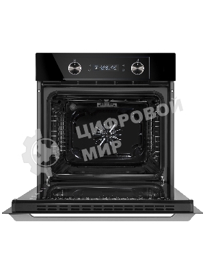 Шкаф духовой электрический Maunfeld AEOH60102B, 60л, дверца с 3 стеклами, черный