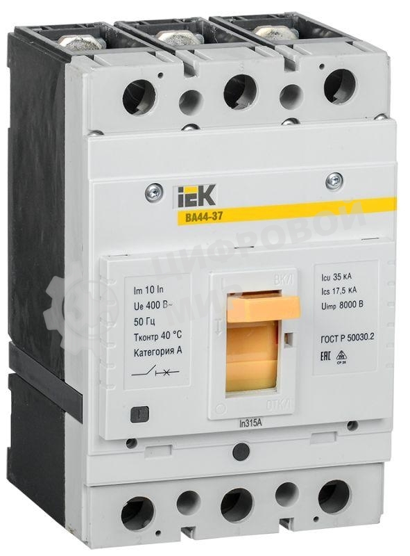 Выключатель автоматический 3п 315А 35кА ВА44-37 IEK SVA4410-3-0315-35