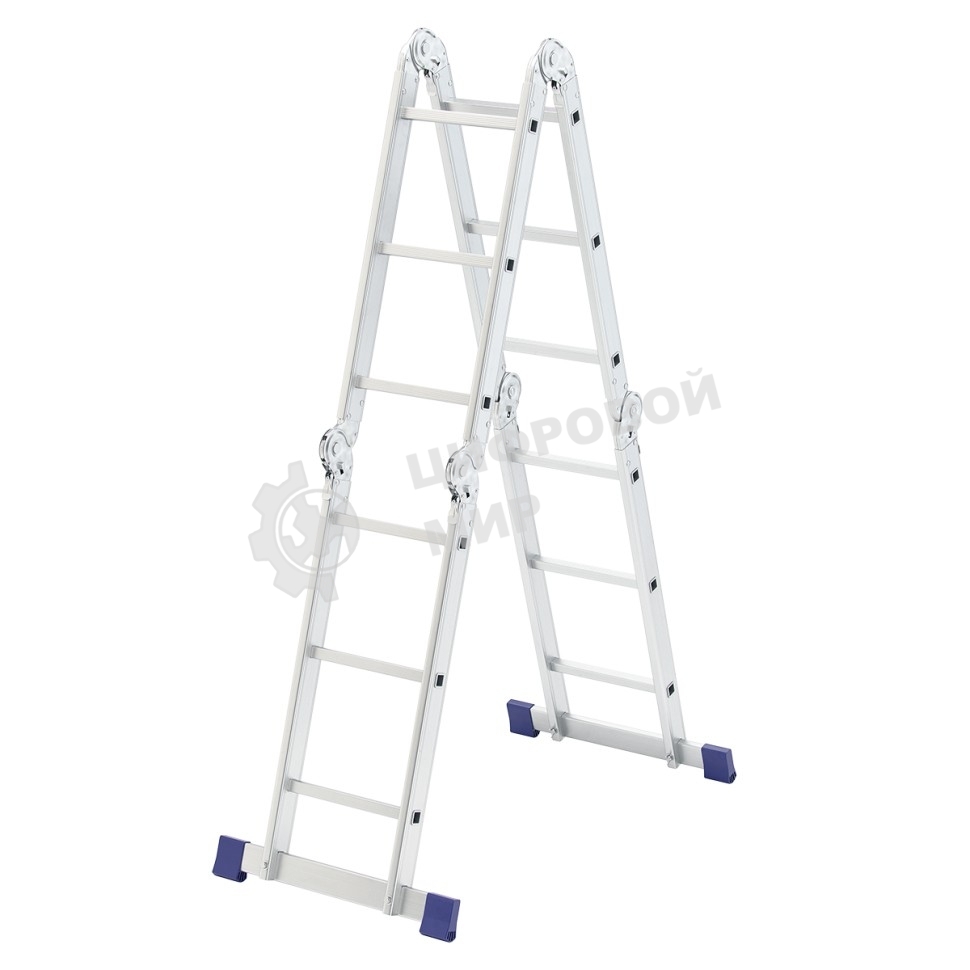 Лестница шарнирная алюминиевая Сибртех, 4х3