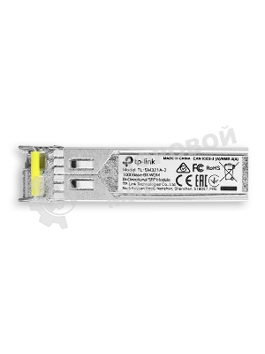 Модуль SFP TP-Link 1000Base-BX WDM Bi-Directional SFP module, TX: 1550 nm and RX: 1310 nm, 1 LC Simplex port, up to 2 km transmission distance in 9/125 μm SMF (Single-Mode Fiber), Supports Digital Diagnostic Monitoring (DDM).