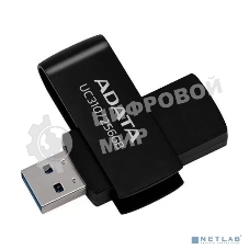 Флешка USB ADATA UC310 (UC310-256G-RBK), 256Gb, USB 3.2 Gen1, R/W 100/30, черный