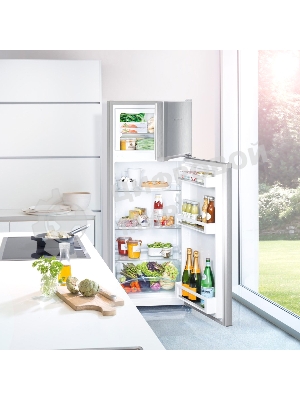 Холодильник Liebherr CTELE 2531-26 001 серебристый двухкамерный 189/44л морозилка сверху