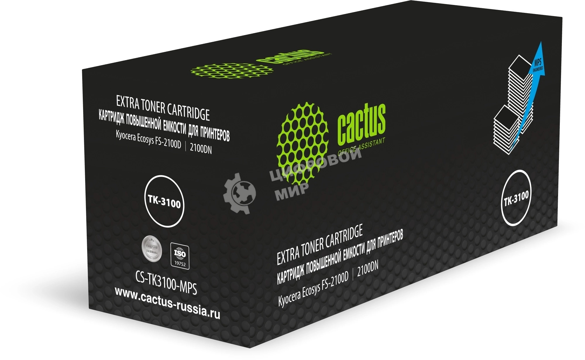 Картридж лазерный Cactus CS-TK3100-MPS черный (25000 стр.) для Kyocera Ecosys FS-2100D/2100DN