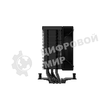 Кулер для процессора SAMA X30 (180W, 4-pin PWM, 133.5mm, 3x6mm, 1x100мм, 50.1CFM, 35.2dBA, 2600RPM, S: 1851/1700/1200/115X, AM5/AM4, черный)
