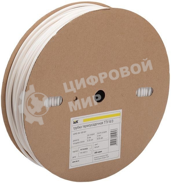 Трубка термоусадочная тонкостен. ТТУ-30/15 черный (уп.50м) IEK UDRS-D30-50-K02