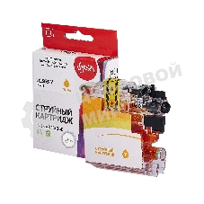 Картридж струйный Sakura LC565Y для Brother, желтый, 14,4 мл., 1200 к.