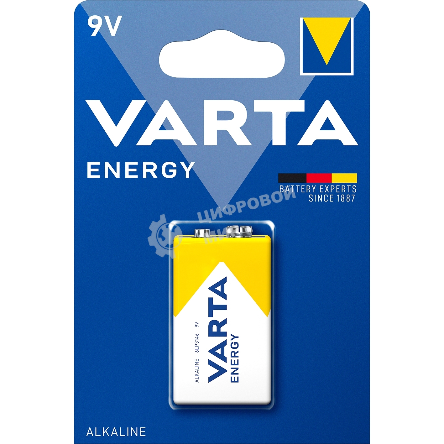 Батарейки VARTA ENERGY 9V бл. 1