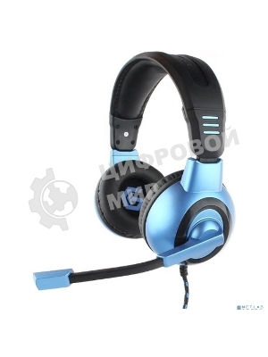 Гарнитура Gembird MHS-G55 черный/синий, проводная