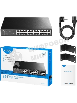 Коммутатор Cudy GS1024 (L2) 24x1 Гбит/с неуправляемый