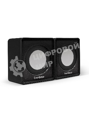 Акустическая система 2.0 ExeGate EX287057RUS Disco 140 Black (питание USB, 2х3Вт (6Вт RMS), 100-20000Гц, черный)