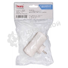 Сетевой разветвитель Buro BU-PS2-W (2 розетки) белый (пакет ПЭ)