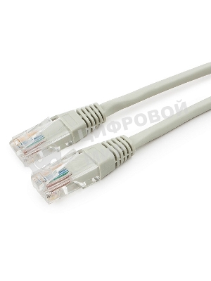 Патч-корд медный UTP Cablexpert PP10-1M cat.5e, 1м, литой, многожильный, серый