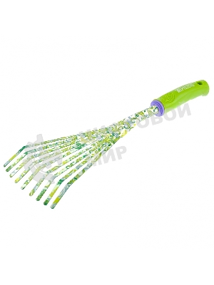 Грабли веерные 9-зубые Palisad, 130х415 мм, стальные, пластиковая рукоятка