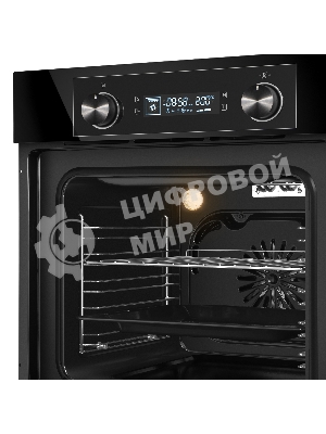 Шкаф духовой электрический Maunfeld AEOH60102B, 60л, дверца с 3 стеклами, черный