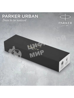 Ручка перьевая Parker Urban Core F309 (CW1931592) Muted Black CT F сталь нержавеющая подар.кор.
