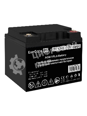 Батарея ExeGate DT 1240 (12V 40Ah), клеммы под болт М6
