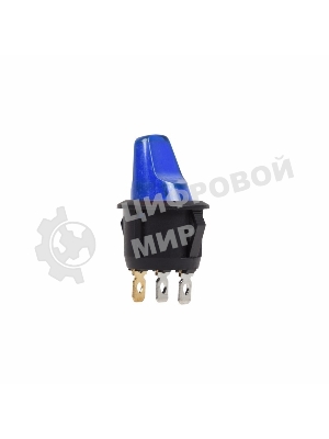 Выключатель клавишный Rexant круглый 250V 6А (3с) ON-OFF синий