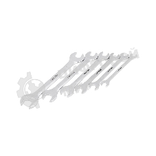 Набор ключей рожковых Rexant (8-19 мм), 6 шт., CrV, зеркальное хромирование