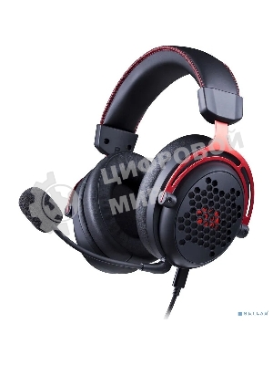 Гарнитура Redragon Diomedes чёрный/красный, проводная, USB / mini jack 3.5 мм