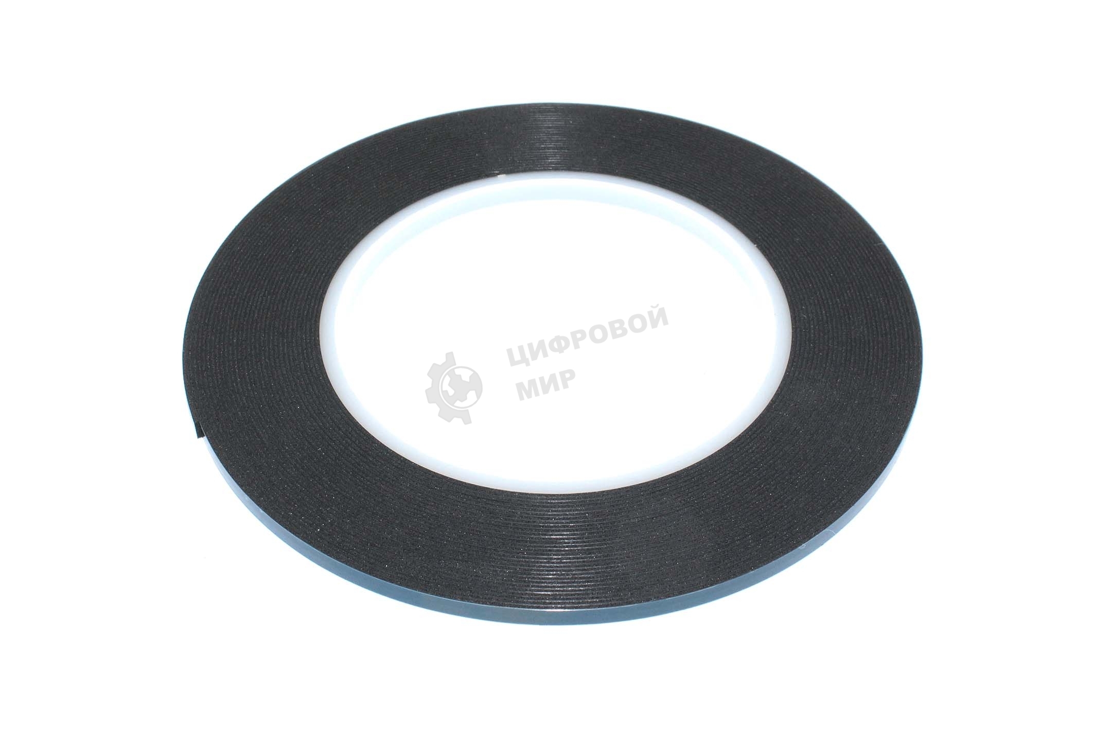 Скотч двусторонний черный вспененный для ТВ матриц 0,86 мм ширина 4 мм 10 м