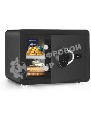 Сейф Deli ET540 350x 250x 250 мм, кодовый электронный/ключевой, черный