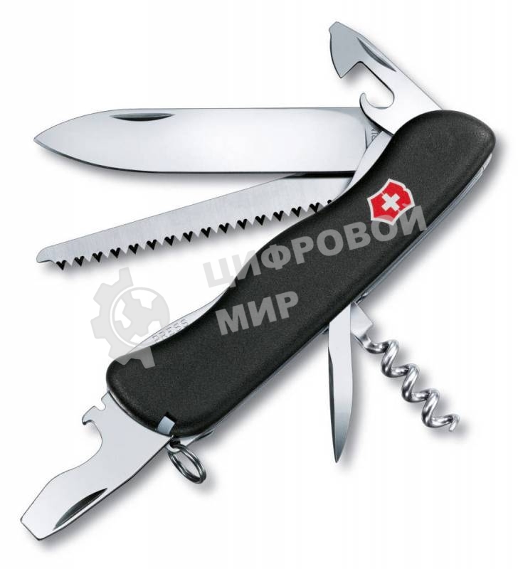 Нож перочинный Victorinox Forester (0.8363.3) 111мм 12функций черный карт.коробка