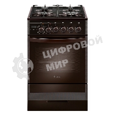 Плита комбинированная ПГЭ Gefest 5502-03 0045 коричневый, конфорок 4 газовых, духовка 55 л, 50 см x 85 см x 58.5 см