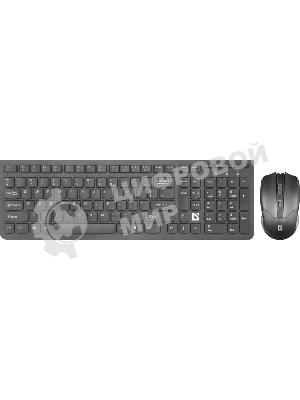 Комплект клавиатура+мышь Defender Columbia C-775 беспроводной, USB, 1600 DPI, чёрный