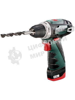 Дрель-шуруповерт Metabo PowerMaxx BS 600984000, 12 В, 2 Ач, 34 Нм, щеточный