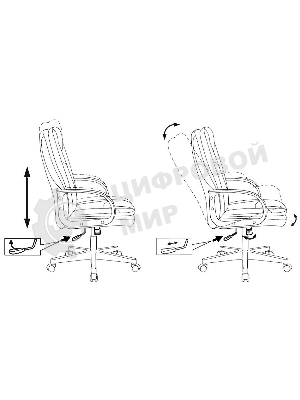 Кресло Бюрократ CH-868LT Bahama серый