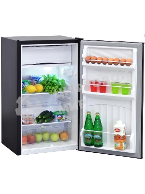 Холодильник Nordfrost NR 403 B черный матовый однокамерный 100/11л морозилка сверху
