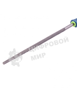 Напильник Сибртех, 250 мм круглый, двухкомпонентная рукоятка, №2