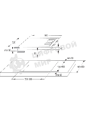 Газовая варочная панель Gorenje GW641XHF нержавеющая сталь