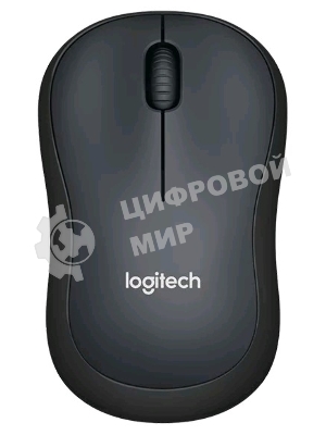 Мышь беспроводная Logitech M220 SILENT черный/серый, 1000 dpi, радиоканал, USB, кнопки - 3