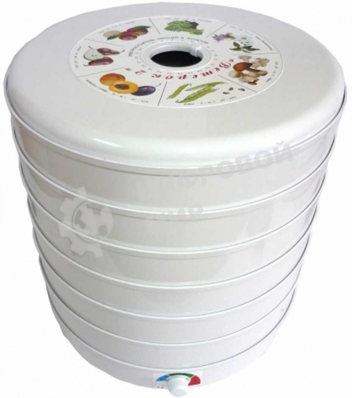 Сушилка для овощей Великие реки Ветерок-2 6 поддонов белая