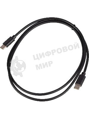 Кабель USB Type-C (m)-USB Type-C (m) 1м черный