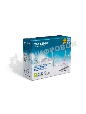Сетевое оборудование TP-Link SOHO TD-W8961N(RU) 300 Мбит/с, 2T2R, ADSL2/ADSL+, Annex A, 4 порта 100 Мбит/с
