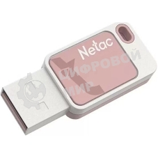 Флешка USB Netac UA31 NT03UA31N-032G-20PK), 32Gb, USB 2.0, R/W 110/45, розовый/белый